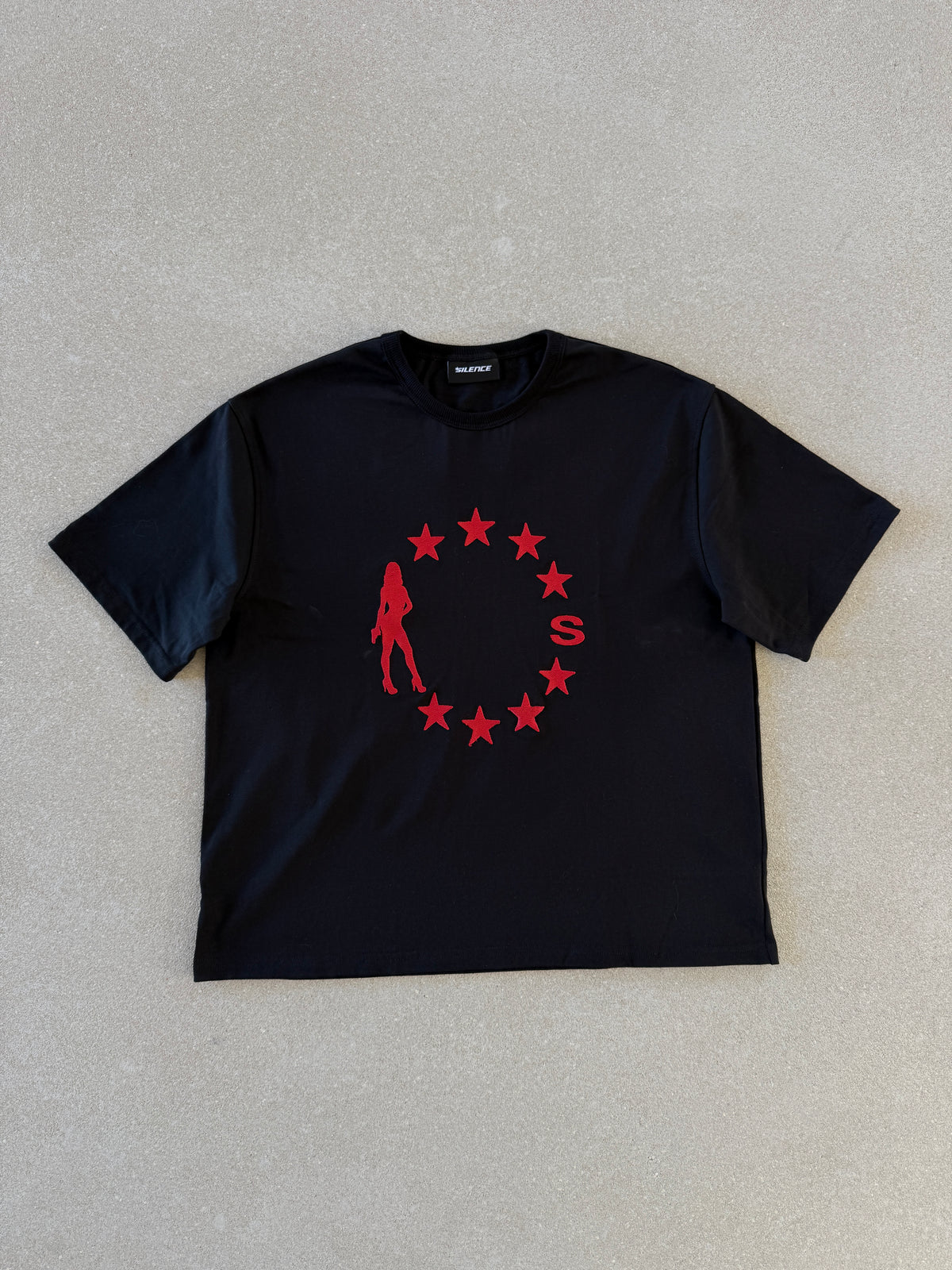 Star Tee  Black/Red